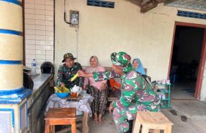 Begini Kedekatan Satgas TMMD Sragen dengan Ibu-Ibu PKK Desa Puro