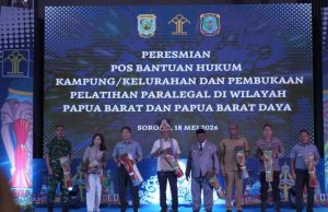 Perkuat Akses Keadilan, Menkum Resmikan Ribuan Posbankum di Papua Barat dan Barat Daya
