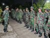 Danramil Pimpin Apel Malam Jelang Penutupan TMMD Sragen