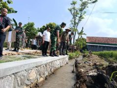 Semangat Gotong Royong Jadi Perhatian Danrem 074/Warastratama saat Tinjau TMMD Sragen