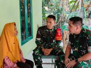 Keluarga Sri Sambut Kedatangan Danrem dan Dansatgas TMMD Penuh Haru