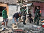 Babinsa Desa Puro Serda Dwi Nurmawoko Pastikan Progres RTLH Berjalan Sesuai Target