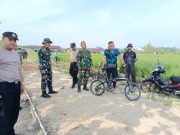 Gowes Pagi, Kasdim Sragen Tinjau Pengecoran Jalan TMMD Reguler 128 di Desa Puro 