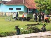 Aksi Nyata TMMD Sragen di SDN 2 Plumbungan, Selokan Bersih-Lingkungan Nyaman