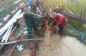 Air Sumur Bor Program TMMD Kodim 0718/Pati Kini Dinikmati Warga dan Petani Desa Godo