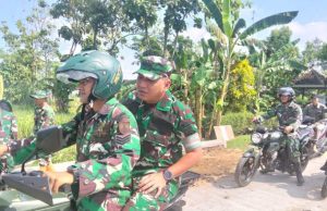 Menggunakan Motor Listrik, Danrem 074/Warastratama Tinjau Sasaran Fisik TMMD Kodim Sragen