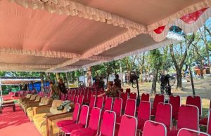 Ratusan Kursi Terpasang, Desa Puro Sambut Penutupan TMMD Penuh Haru