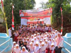 Kapolres Kendal Resmikan Jembatan Merah Putih Presisi di Sidodadi, Dorong Ekonomi Warga