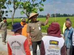 Bupati Sragen Tinjau Pembangunan Cor Blok Program TMMD Reguler Ke-128