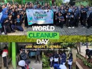 Aksi World Cleanup Day 2026 SMKN 3 Jepara : Aktualisasi Nilai-Nilai Integritas Peduli Lingkungan