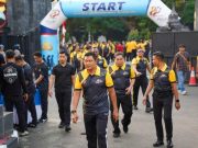 Semarak HUT Bhayangkara Ke-80, Personel dan Keluarga Besar Polda Jateng Olahraga Bersama