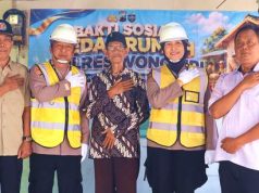 Baksos Bedah Rumah Menyongsong Peringatan Hari Bhayangkara