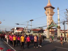 Olahraga Bersama Hari Bhayangkara Ke-80 di Kebumen Meriah