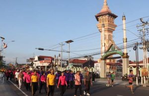 Olahraga Bersama Hari Bhayangkara Ke-80 di Kebumen Meriah