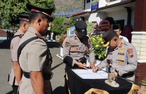Kapolres Pimpin Sertijab Kasat Intelkam