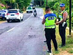 Tabrak Tiang, Soerang Pengendara Motor Meninggal