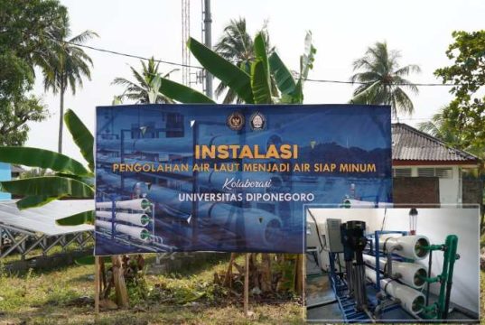 Desalinasi Tenaga Surya UNDIP Pasok 20 Ribu Liter Air Minum/Hari di Nusakambangan