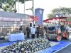 2.472 Botol Miras Dimusnahkan, Simulasi Pemadaman Api Meriahkan HUT Satpol PP, Damkar, dan Satlinmas di Kabupaten Purworejo