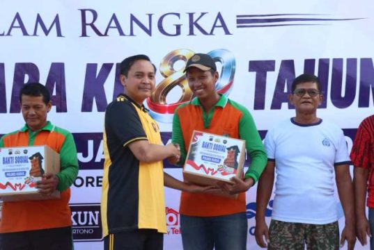 Polres Kudus Gelar Senam Bareng, Pasar Murah hingga Cek Kesehatan Gratis di HUT Bhayangkara ke-80