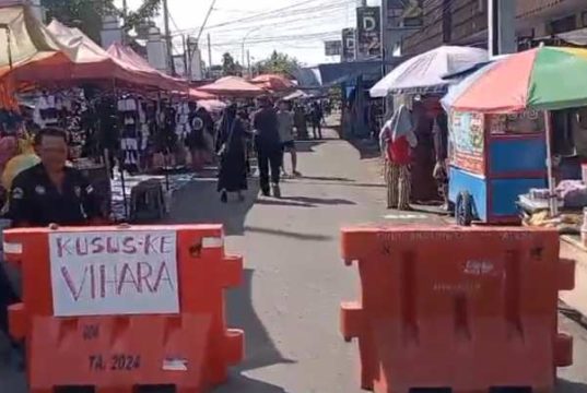 Pemkot Tegal Mulai Buka Akses Jalan ke Meditation Center Diantara Pasar Tiban
