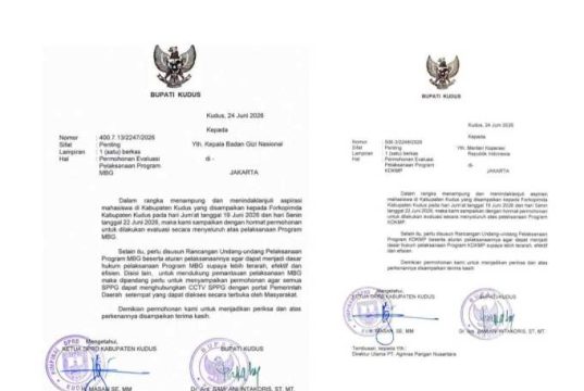 Resmi! Bupati dan Ketua DPRD Kudus Minta Pemerintah Pusat Evaluasi Total KDMP dan MBG
