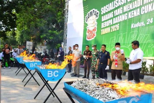 Pemkab Kudus Musnahkan 8,9 Juta Batang Rokok Ilegal, Selamatkan Potensi Penerimaan Negara Miliaran Rupiah