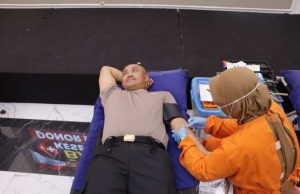 Sambut HUT Bhayangkara ke 80, Aksi Bhakti Kesehatan Donor Darah Polres Grobogan Banjir Kantong Darah!