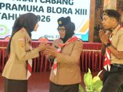 Wabup Sri Setyorini Ketua Kwarcab Gerakan Pramuka Blora 2026–2031