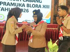 Wabup Sri Setyorini Ketua Kwarcab Gerakan Pramuka Blora 2026–2031