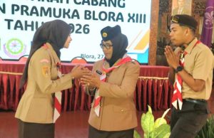 Wabup Sri Setyorini Ketua Kwarcab Gerakan Pramuka Blora 2026–2031