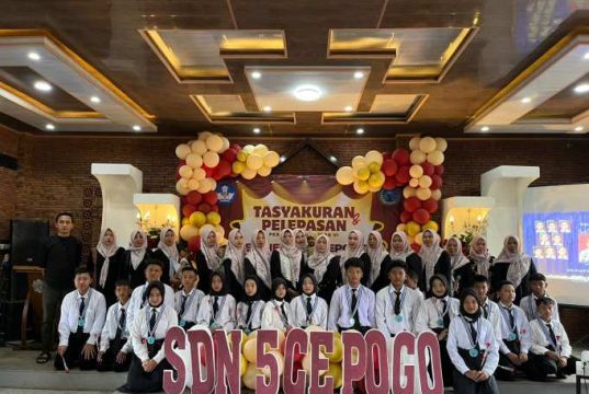 Haru dan Penuh Kebersamaan, Suasana Pelepasan Siswa SDN 5 Cepogo
