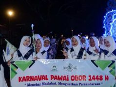 Sambut Tahun Baru Islam, Banom NU Bawu Meriahkan Malam 1 Muharram dengan Pawai Obor