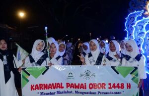 Sambut Tahun Baru Islam, Banom NU Bawu Meriahkan Malam 1 Muharram dengan Pawai Obor