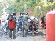 Gotong Royong Jadi Kekuatan TMMD Bangun Jalan Desa Watuduwur