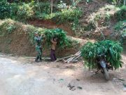 Aksi Sertu Ismail Bantu Warga Warnai TMMD Watuduwur