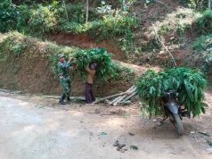 Aksi Sertu Ismail Bantu Warga Warnai TMMD Watuduwur