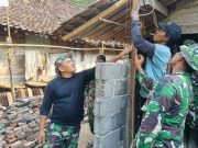 Program RTLH, Rehab Rumah Warga Desa Watuduwur Masuki Tahap Pemasangan Dinding Batako