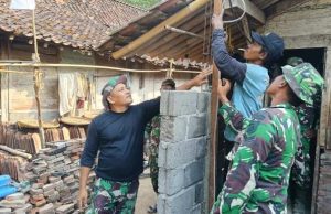 Program RTLH, Rehab Rumah Warga Desa Watuduwur Masuki Tahap Pemasangan Dinding Batako