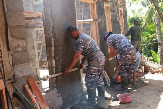 TNI AL Perkuat Pembangunan TMMD Watuduwur