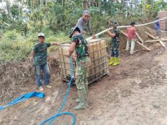 Air, Kunci Kelancaran Pengecoran Jalan TMMD di Watuduwur