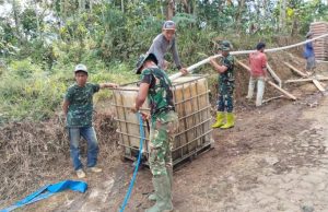 Air, Kunci Kelancaran Pengecoran Jalan TMMD di Watuduwur