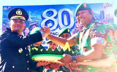 Kejutan, Tentara Mengirim Tumpeng Kenduri HUT Bhayangkara