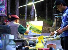 Presiden RI Ke-6 SBY Memindahkan Keindahan Hutan ke Kanvas Lukisan