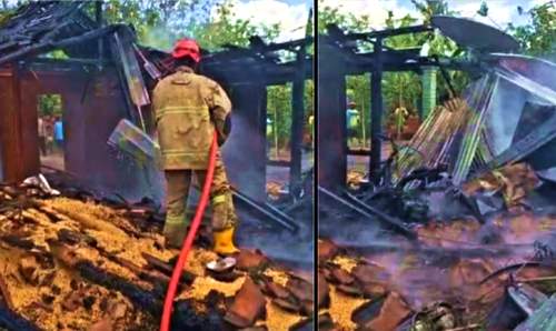 Lupa Mematikan Kompor, Rumah dan Harta Benda Ludes Terbakar