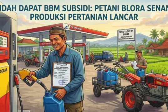 Petani Blora Makin Mudah Dapatkan BBM Subsidi untuk Mesin Pertanian