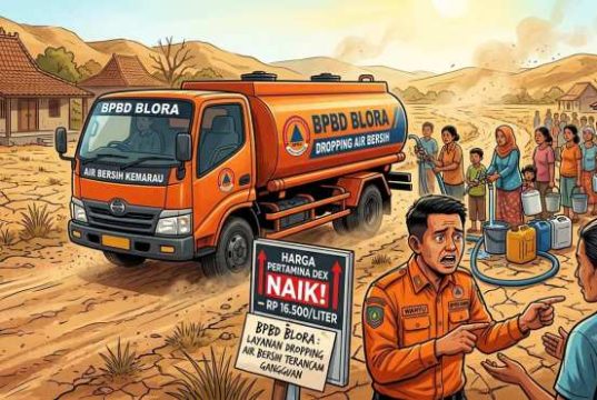 Harga BBM Pertamina Dex Melonjak, BPBD Blora Cemaskan Dampak pada Dorping Air Bersih