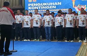 Pengukuhan 109 Atlet Porprov Jateng : KONI Wonosobo Targetkan Sabet 10 Medali Emas