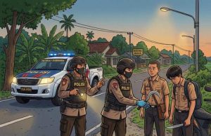 Gagalkan Potensi Tawuran, Polisi Amankan Dua Pelajar Bawa Senjata Tajam saat Asyik Nongkrong di Tawangharjo