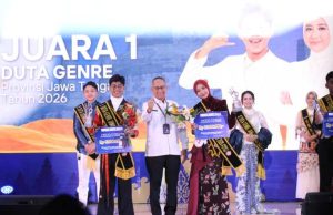 Labib Mubarok Purbalingga dan Nathasya Agmy Semarang Juara I Duta Genre Jateng 2026