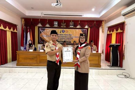 Sah! Pengurus Saka Adhyasta Pemilu Kwarcab Grobogan Resmi Dilantik, Generasi Muda Siap Kawal Demokrasi Bersih